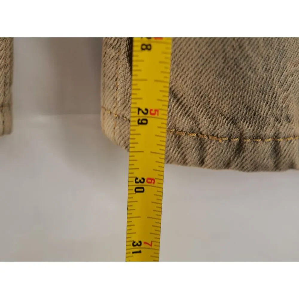 Levi’s 565 NWT Loose Straight Jeans Mens 31x30 Brown Khaki Tint Acid Wash